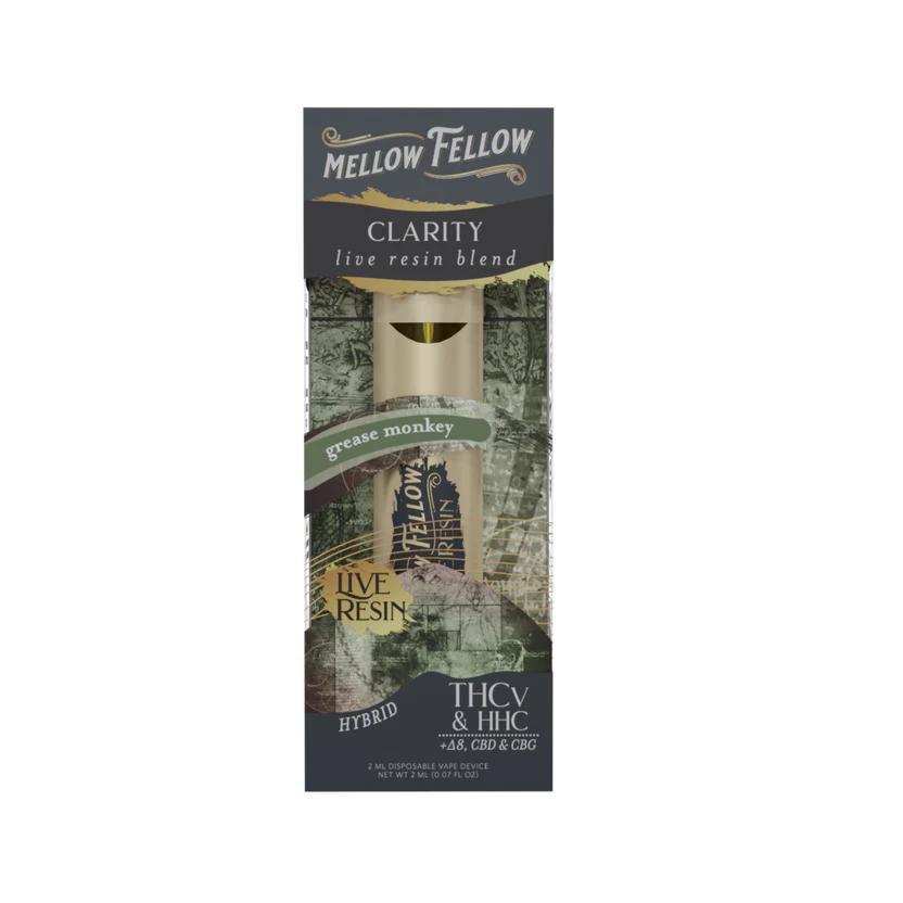 Mellow Fellow 2g Disposable – Grease Monkey (Hybrid / Clarity Live Resin) –  KLOWDZ Vapor & Smokeshop