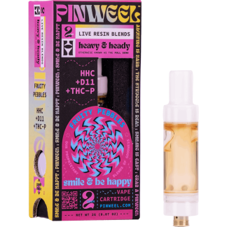 Pinweel 2g Cartridge - Fruity Pebbles (Indica / Live Resin)