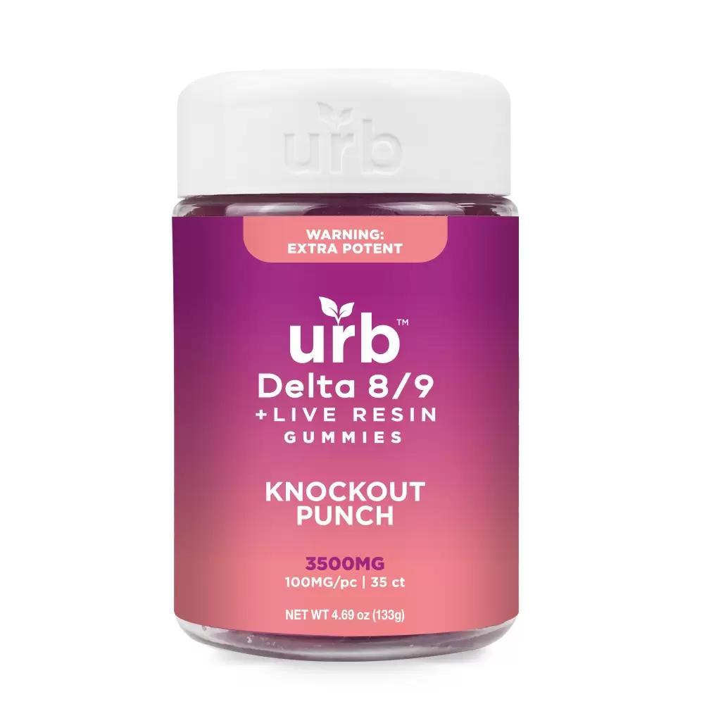URB 3500mg Delta 8/9 Gummies - Knockout Punch