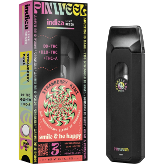 Pinweel 3g Disposable - Strawberry Kiwi (Indica / Live Resin)