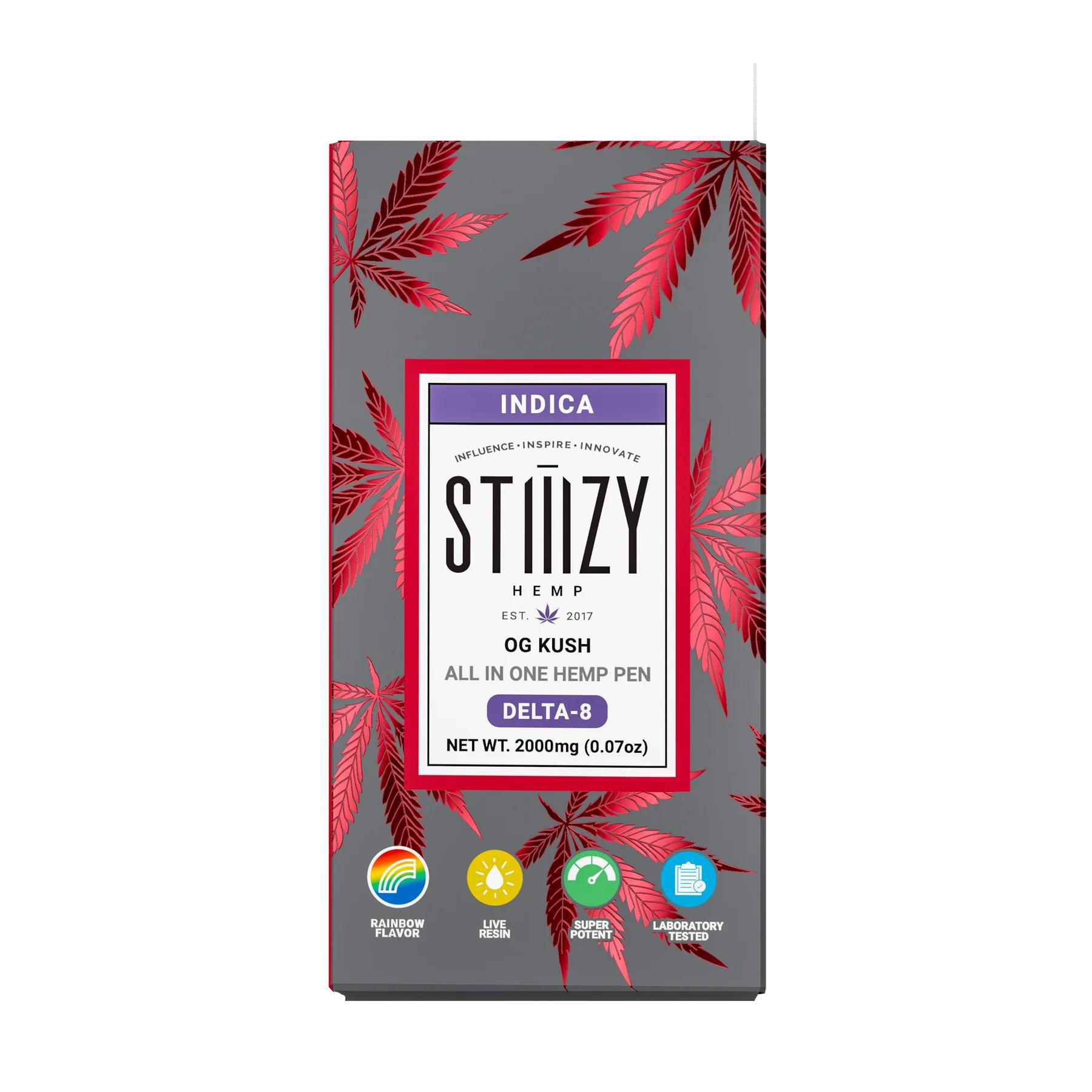 STIIIZY HEMP 2g Delta 8 Pen AIO - OG Kush (Indica) (*)