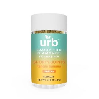 URB Saucy THC Diamonds Shorty Joints – Tangie Banana (Sativa) (*)