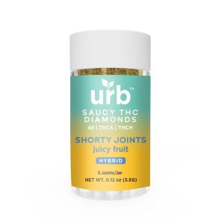 URB Saucy THC Diamonds Shorty Joints – Juicy Fruit (Hybrid) (*)