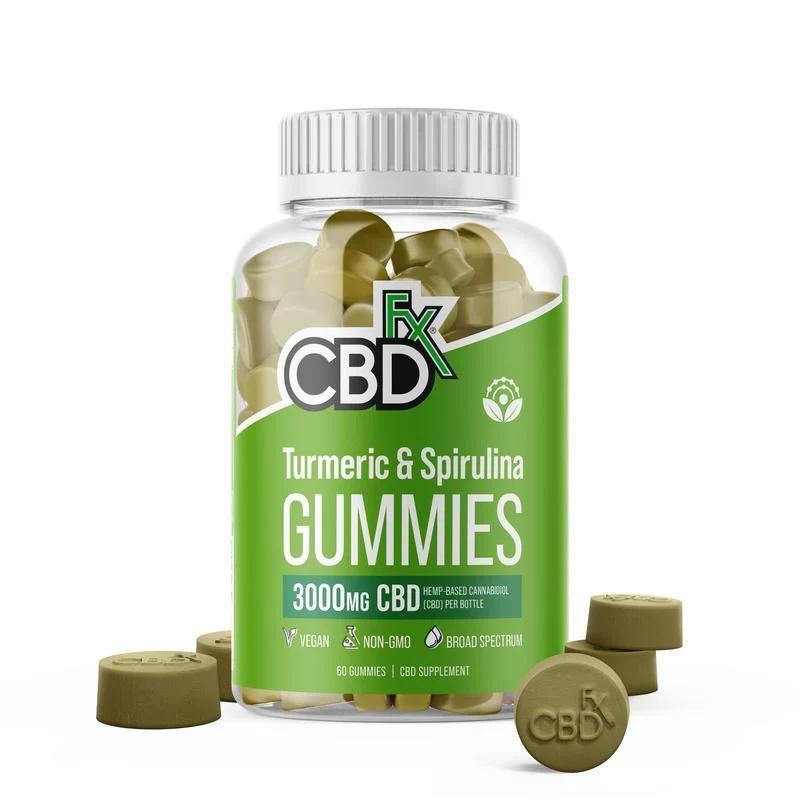 CBDfx Gummies - Turmeric Spirulina 3000mg