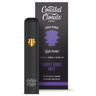 Coastal Clouds Hemp HHC + CBN + HHC-P Disposable - Purple Berry RNTZ (Indica Hybrid)