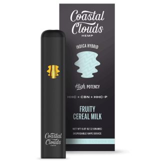 Coastal Clouds Hemp HHC + CBN + HHC-P Disposable - Fruity Cereal Milk (Indica Hybrid)