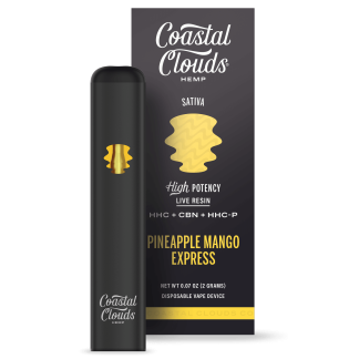 Coastal Clouds Hemp HHC + CBN + HHC-P Disposable - Pineapple Mango Express (Sativa)
