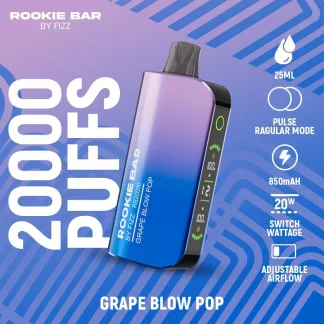FIZZ Rookie Bar RB20000 - Grape Blow Pop