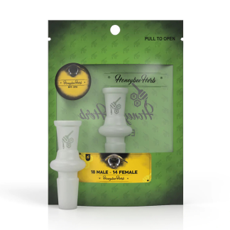 Honeybee Herb Glass Adapter - 18M to 14F