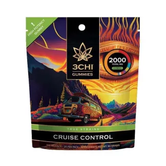 3Chi True Strain Gummies - Cruise Control (2000mg total)