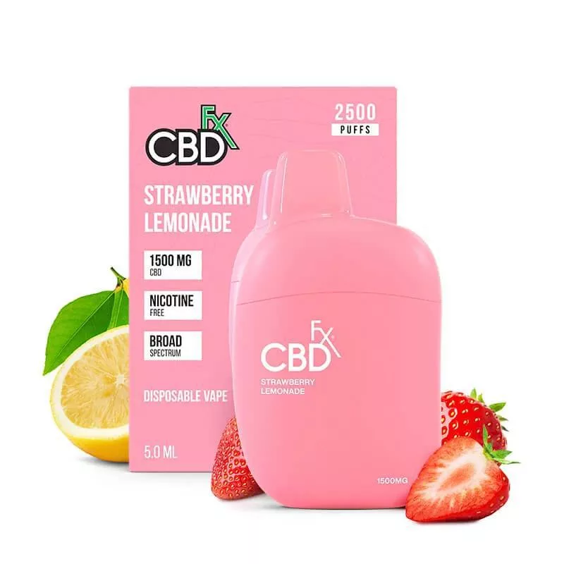 CBDfx 1500mg Vape Pen - Strawberry Lemonade