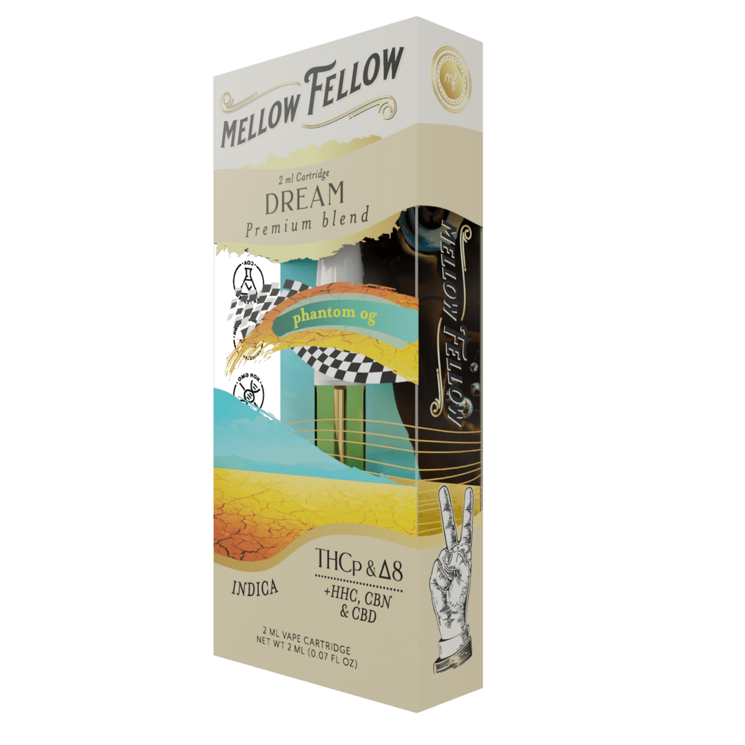 Mellow Fellow 2ml Dream Cartridge - Phantom OG (Indica) - Image 3