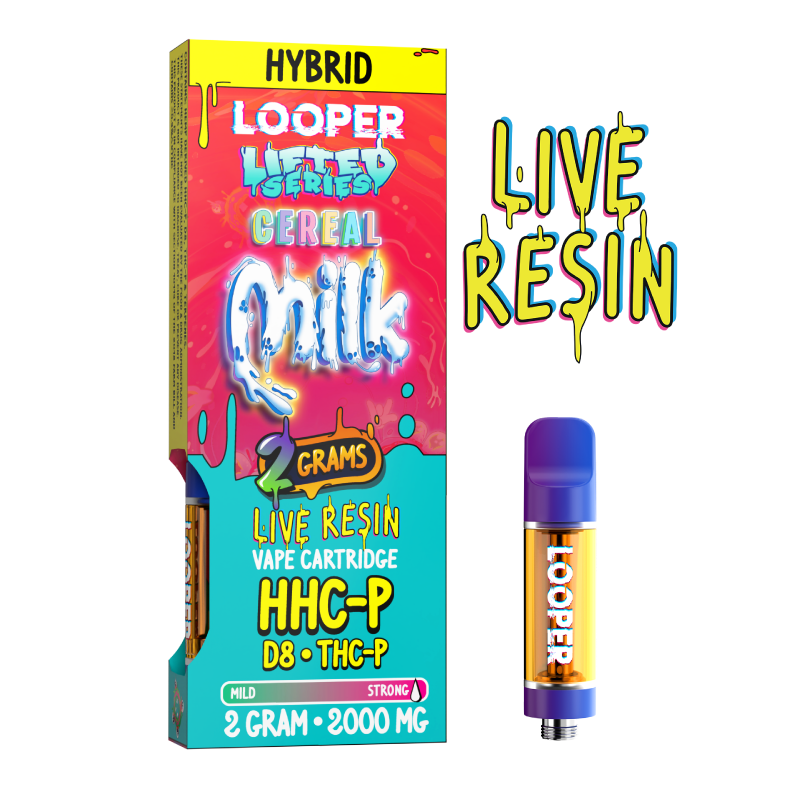 Looper Live Resin 2g Cartridge - Cereal Milk (Indica / Lifted Series) (*)