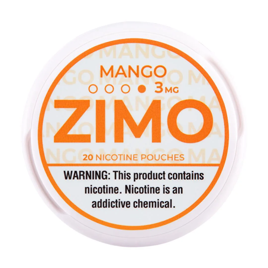 ZIMO Nicotine Pouches – Mango 6mg – KLOWDZ Vapor & Smokeshop