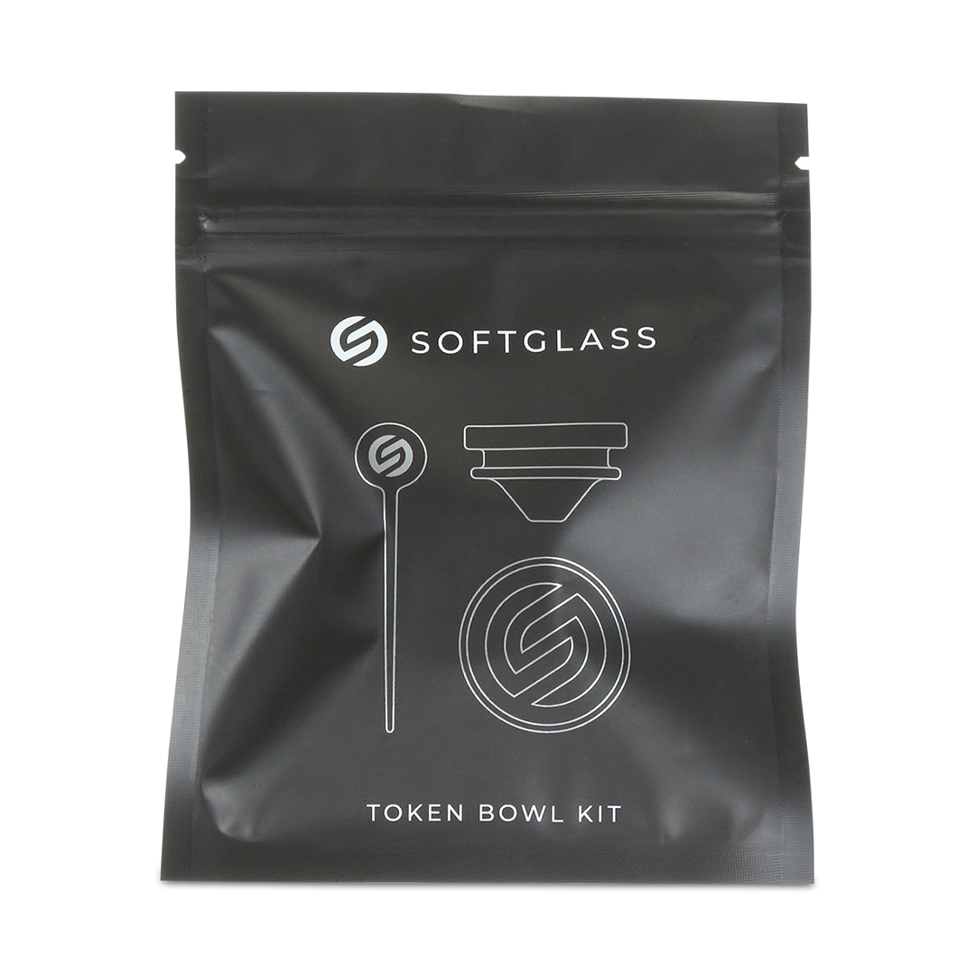 Softglass Token Silicone Pipe Bowl Kit (Clear)