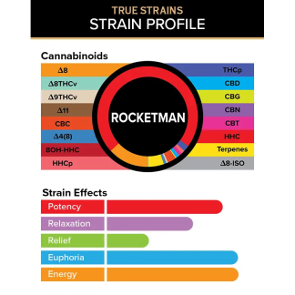 3Chi True Strain 3g Disposable - Rocketman (Sativa)