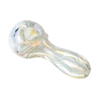 Human Grade Spoon Pipe Model A - Fumed Silver