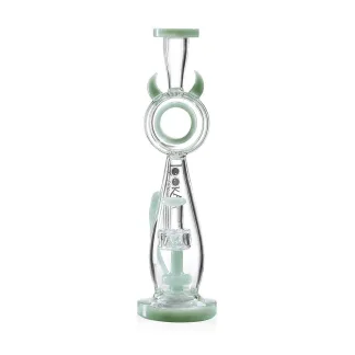 Lookah 12" Cute Percolator Elegant Cat Water Pipe - Green Clear (WPC1012GC)