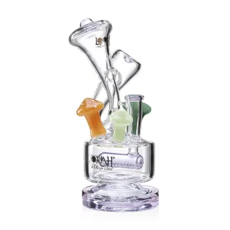 Lookah 9" Cute Recycler Fairy Mushroom Water Pipe - Purple (WPC1019PU)