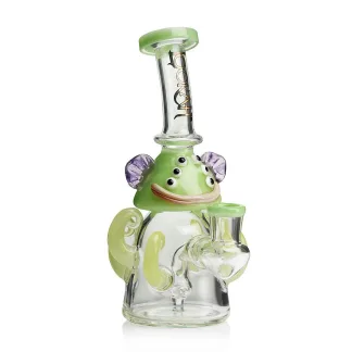 Lookah 10" Mini Cute Six Eyes Clown Water Pipe - Green (WPC1213GR)
