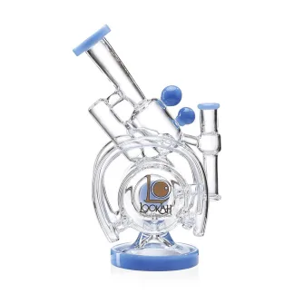 Lookah 14" Recycler Orbital Double Chamber Water Pipe - Blue (WPC1016BL)