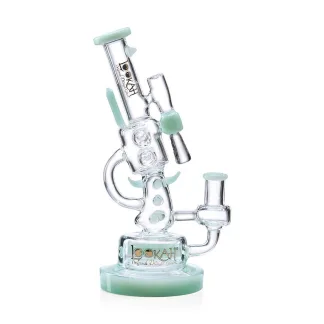 Lookah 10" Cool Recycler Klein Handgun Water Pipe - Green Clear (WPC1007GC)