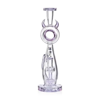Lookah 12" Cute Percolator Elegant Cat Water Pipe - Purple