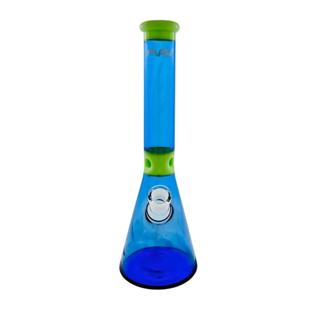 MAV 13.5" Mini Zebra Beaker - Slime Ink Blue