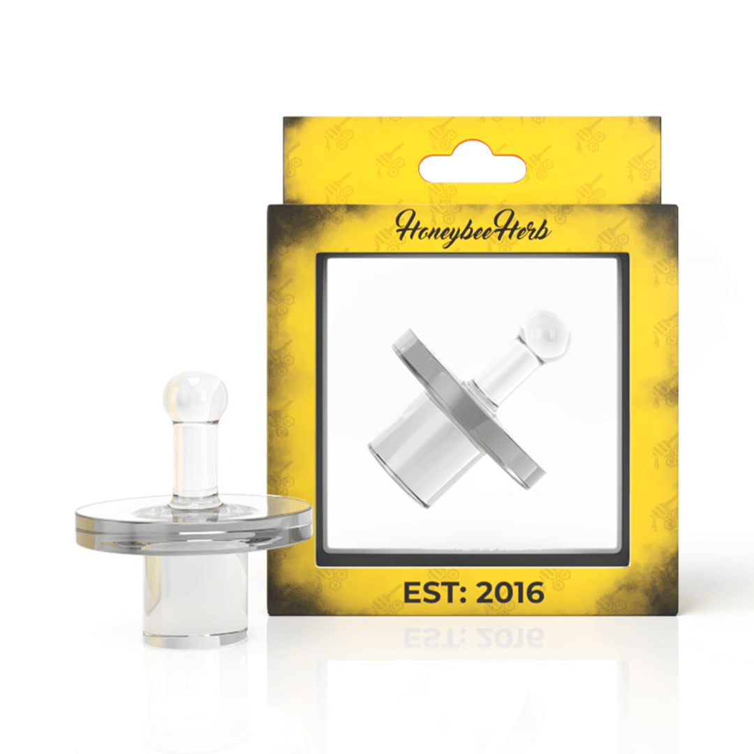 Honeybee Herb Carb Caps Quartz Terp Slurper - Clear