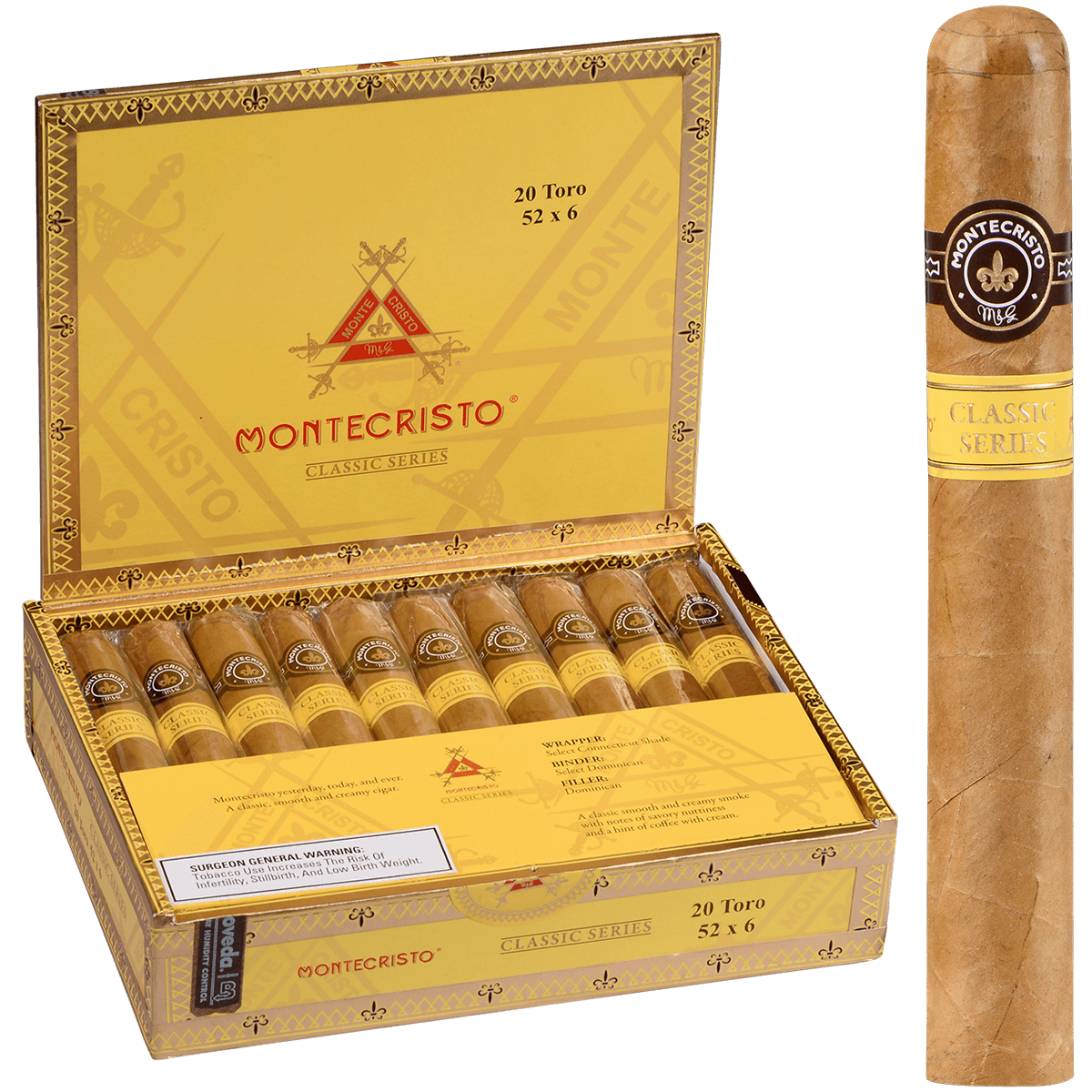 Montechristo - Classic Series (Toro 6.00 x 52 | Single) - Image 2