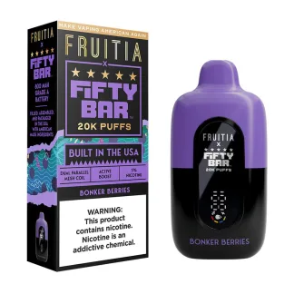 Fifty Bar x Fruitia 20K Disposable - Bonker Berries