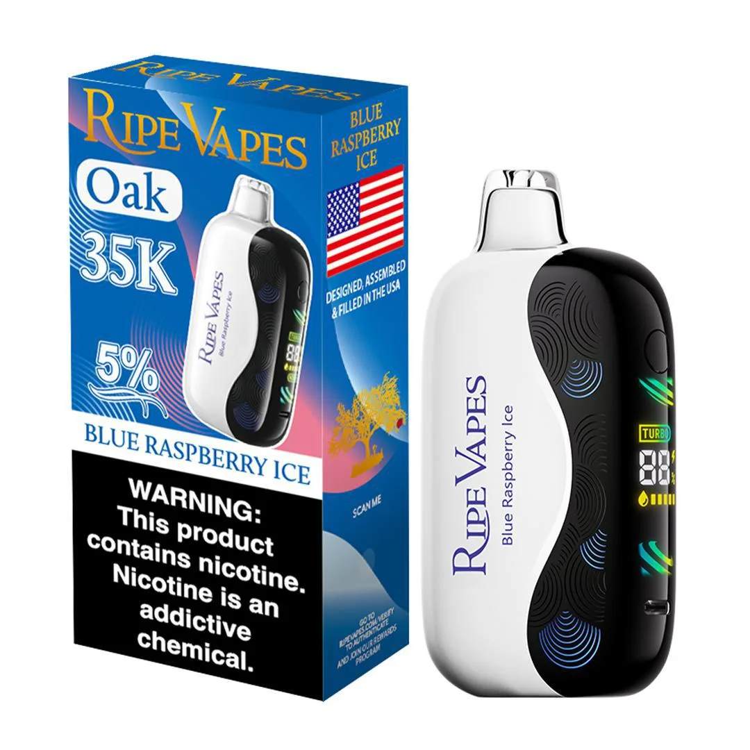 Ripe Vapes Oak 35000 - Blue Raspberry Ice