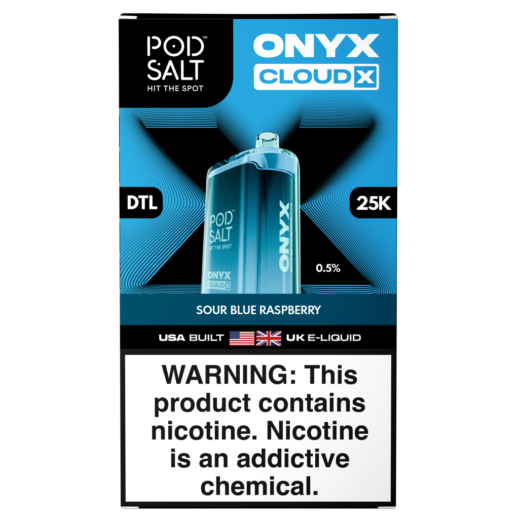 Pod Salt Onyx Cloud X 25K Low Nic 0.5% - Sour Blue Raspberry