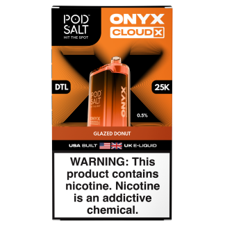 Pod Salt Onyx Cloud X 25K Low Nic 0.5% - Glazed Donut
