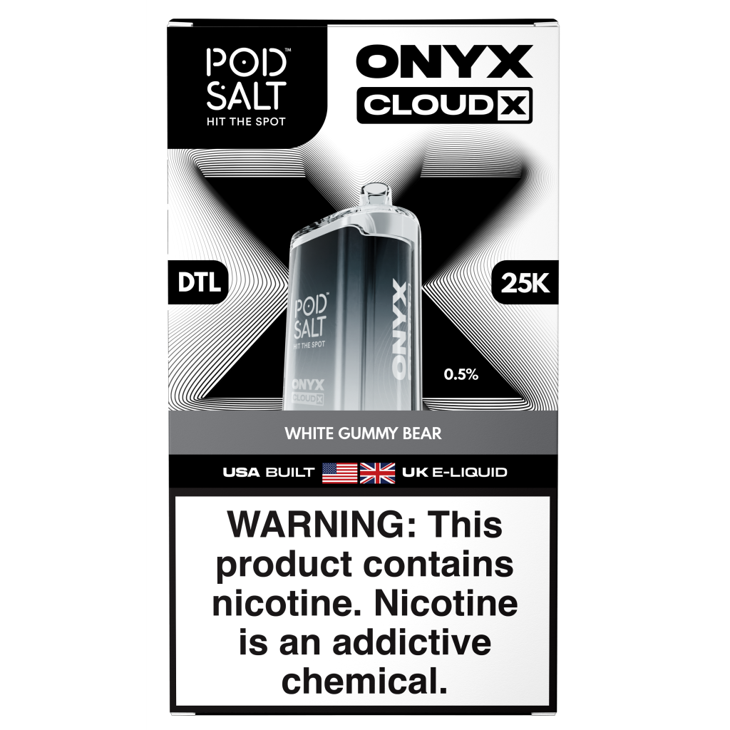 Pod Salt Onyx Cloud X 25K Low Nic 0.5% - White Gummy Bear