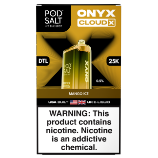 Pod Salt Onyx Cloud X 25K Low Nic 0.5% - Mango Ice