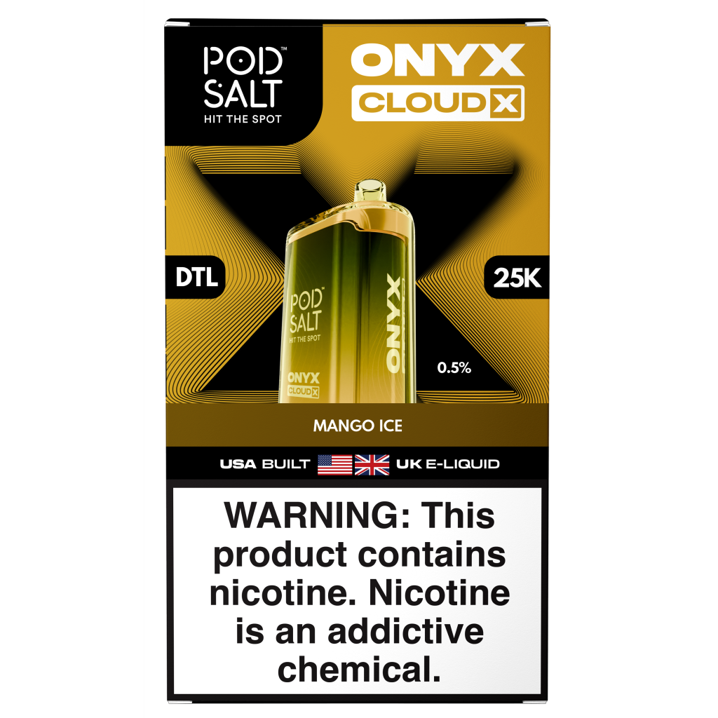 Pod Salt Onyx Cloud X 25K Low Nic 0.5% - Mango Ice
