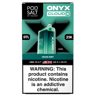 Pod Salt Onyx Cloud X 25K Low Nic 0.5% - Miami Mint