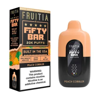 Fifty Bar x Fruitia 20K Disposable - Peach Cobbler