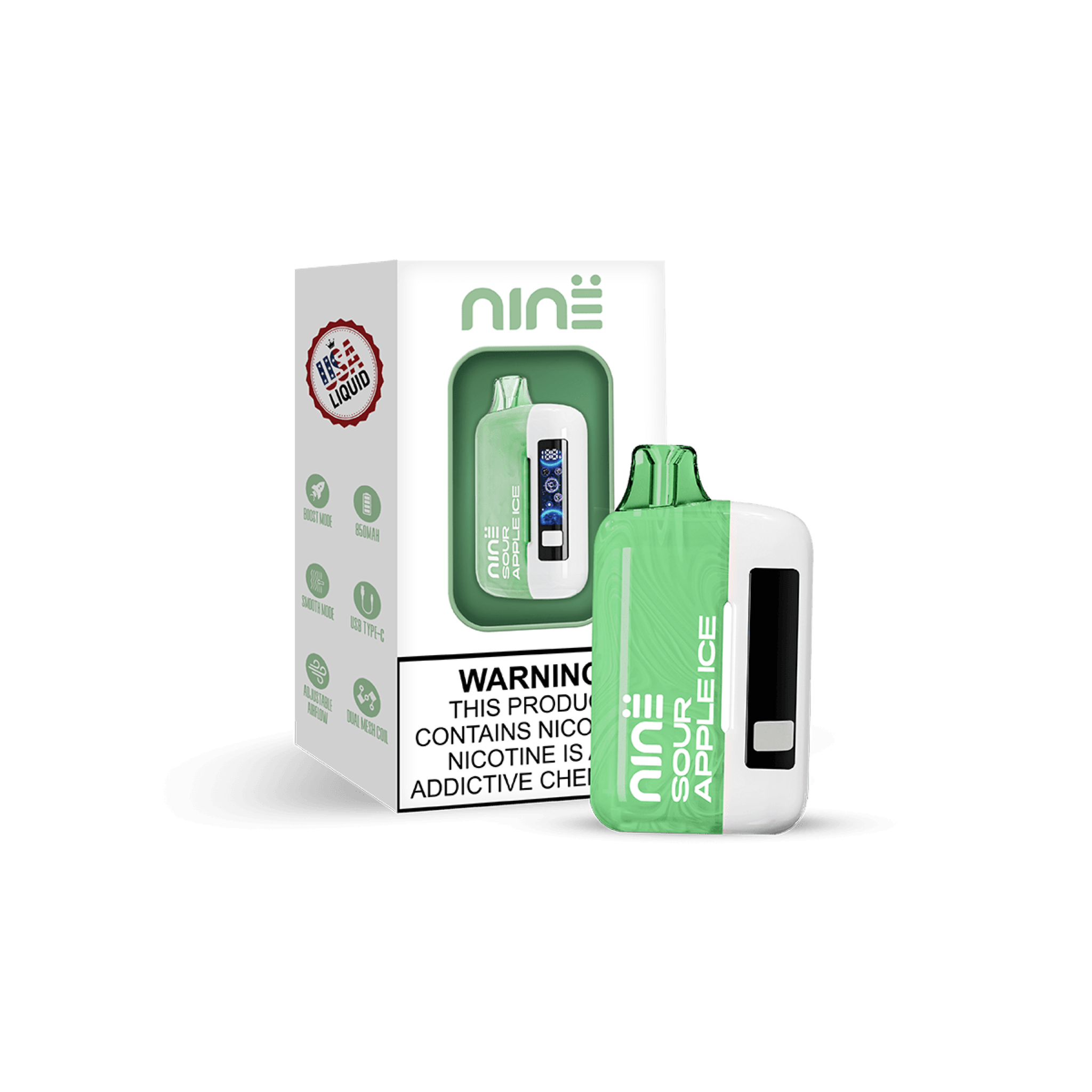 Uno NiNE 30K Kit - Sour Apple Ice