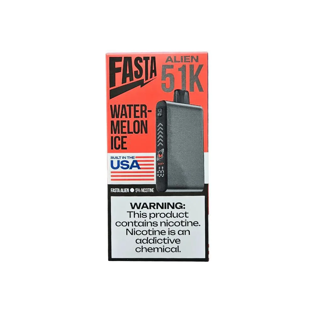 FASTA Alien 51K Watermelon Ice KLOWDZ Vapor & Smokeshop FASTA Alien 51K Watermelon Ice KLOWDZ Vapor & Smokeshop