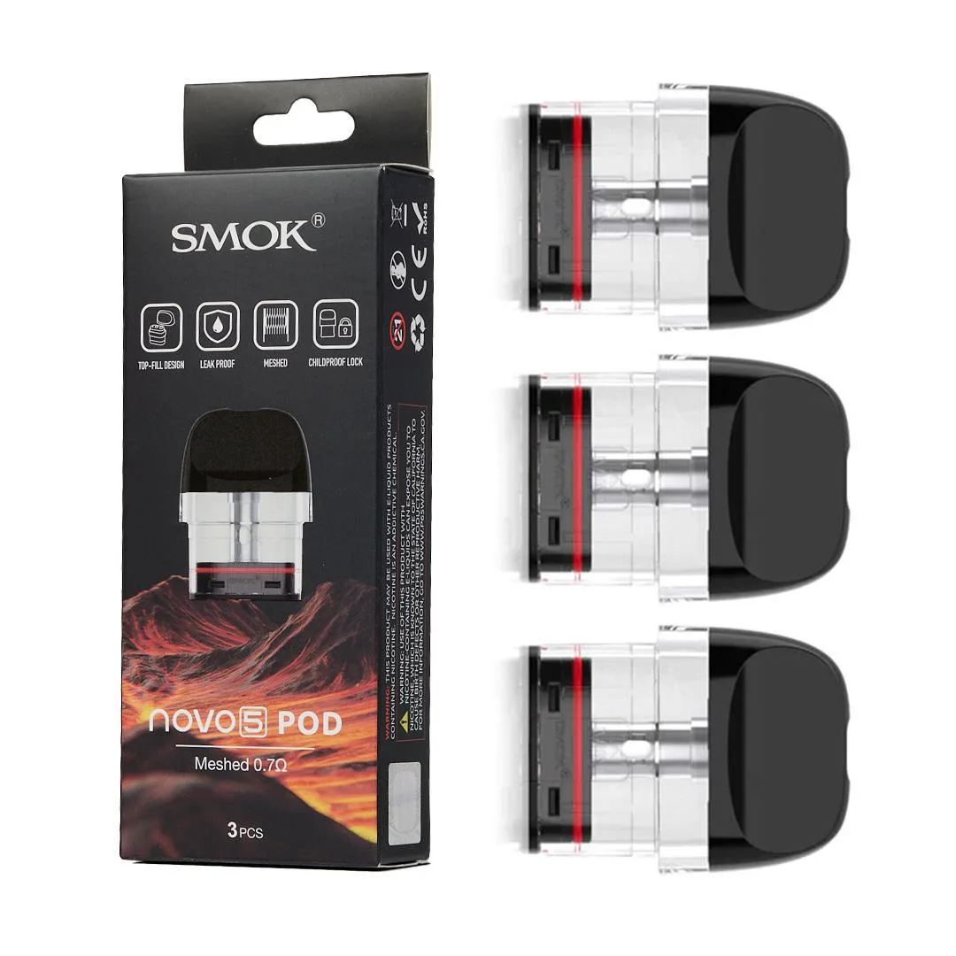 SMOK Novo 5 Pods - 0.7Ω Meshed MTL 2ML (3-Pack)