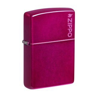 Zippo Lighter - Classic Candy Raspberry Zippo Logo