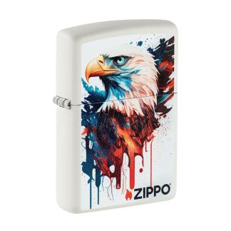 Zippo Lighter - Painted Eagle Design