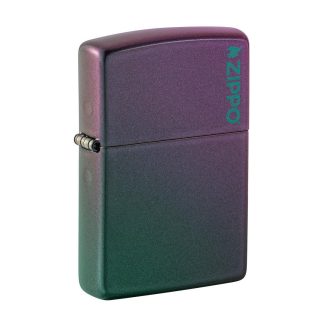 Zippo Lighter - Classic Iridescent Zippo Logo