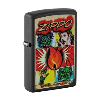 Zippo Lighter - Comic Zombies Design