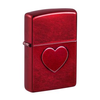 Zippo Lighter - Stamped Heart Design