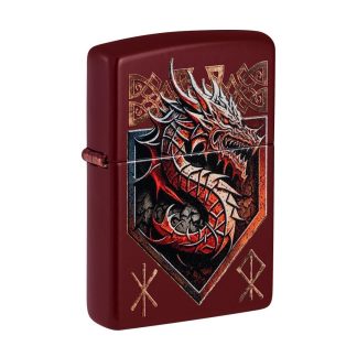 Zippo Lighter - Dragon Shield Design