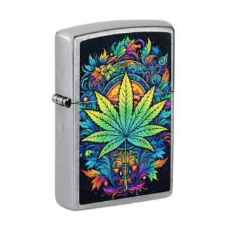Zippo Lighter - Captivating Cannabis Design