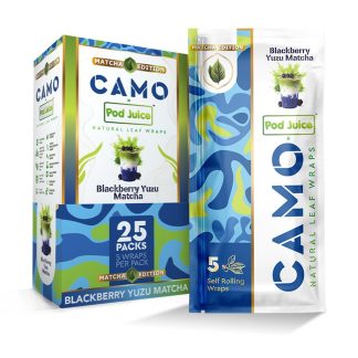 Afghan Hemp Camo x Pod Juice Wraps - Blackberry Yuzu Matcha